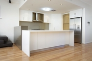 white Vinyl Wrap kitchen cabinet-kapon cabinet