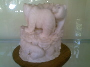 Art Gallery of Mr m Wayan Wetja's(bali)horn carving many bear