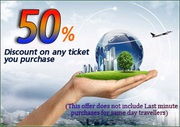 Hurry UP - Travel Discounts for flight Tickets 50%