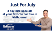 3 Day Car Hire Special For July