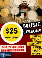 $25 private music lessons