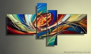 Abstract Canvas Art Digital 4 pcs Designer Painting Online