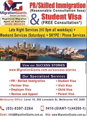 Australia PR/Skilled Immigration & Student Visa Services.